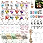 Jinei 174 Pieces Fairy Magic Potions Kit with 24 Magic Witch Potion Bottles Fairy Wing DIY Magic Fairy Potion Making Kit for Fairy Theme Birthday Decorations Creative Gift Filling Supplies