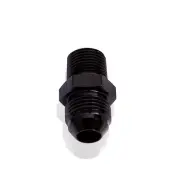 Aeroflow NPT To Straight Male Flare Adapter 1/2" To -4 Black Finish