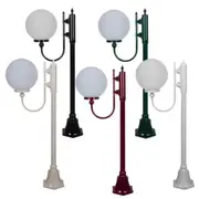 GT-607 Single Head on 1320mm Post Light in Beige/Black/Burgundy/Green/White
