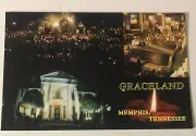 Elvis Presley Postcard Graceland Candlelight Vigil Meditation Garden