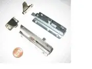 NICKEL SPRING-LOADED 'CONTACTA' CABINET DOOR SLIDE BOLT