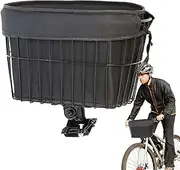 Front Dog Basket for Bicycle, Dog Bike Basket, Pet Bed Carrier Basket, Pet Safety Carrier for Small Dogs, Cats, Mountain Bike Puppies that Carry Supplies