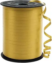 KMER LIFE Premium Gold Curling Ribbon, 1/5" Wide x 500 Yards Christmas Curling Ribbons for Gift Wrapping, Party Decoration, Balloon String, Ribbons for Florist Flower (1 Roll)