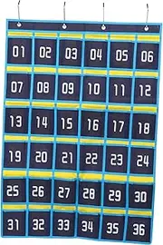 MINAOLULUS Cell Phones Wall Pocket Organizer Bag Classroom Storage Numbered Design for Easy Access for School University Meeting Rooms and Dorms