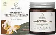 Juicy Chemistry Hazelnut, Coffee & Chocolate Body Scrub, 75 g | Organic Powder Body Scrub for Gentle Exfoliation & Skin Brightening | Ecocert Certified Organic for Men & Women | Cruelty-free & 100% Vegan