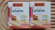 2 Knox GELATINE Original Unflavored 1oz ea. box ) 8ct Total Exp2/2027