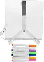 Generic 1Set LED Dry Erase Board Light Up Drawing Pad for Pens Portable Glow Memo Board for Creative Expression School Travel