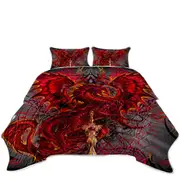 Cool Fantasy Weapon Red Dragon Blood Blade Coverlet