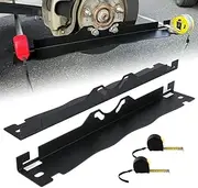 Wheel Alignment Tool,Car Alignment Tool Kit,Car Front End Alignment Tool For Cars,Tainless Steel Toe Alignment Tool Plates With Two Metal Tape Measure,Fast, Accurate Measurements(Black)