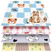 4 Pack 48" Square Waterproof Reusable Pet Pee Pads, Washable Puppy Training P...