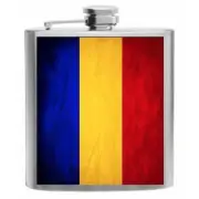 Chad Flag Stainless Steel Hip Flask 6oz