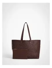 [Witchery] Nikki Woven Tote Bag in Mocha