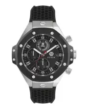 Philipp Plein Mens Stainless Steel 46mm Strap Fashion Watch