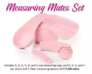 TUPPERWARE MEASURING MATES SET 6 CUPS 6 SPOONS 12pc TRULY PINK NEW
