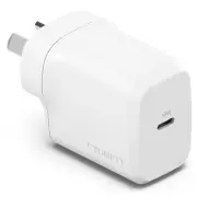 Cygnett PowerPlus 30W GaN USB-C Wall Charger - White. CY4736PDWCH