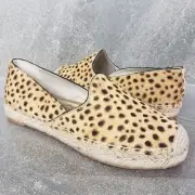 Sam Edelman Shoes Womens 8 Kesia Loafer Flat Animal Print Slip-On Espadrilles