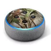 Vinyl Decal Skin for Amazon Echo Dot 3rd Gen - Tree Camo Real Oak