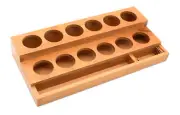 Wooden Staining Bottle Stand - Fits up to 12, 60ml bottles - Eisco Labs