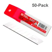 50-Pack NT Cutter 18mm Heavy-Duty Snap-Off Utility Stanley Knife Blades BL-50P