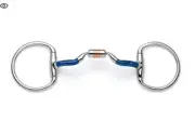 Eggbutt Low Port Capsule Sweet Iron Snaffle-HORSE BITS