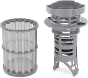 DEKAROX Coarse Sieve + Fine Sieve Micro Filter 2-Piece for Bosch Siemens 645038 00645038 for Dishwasher Such as SuperSilence SilencePlus Maxx Avantixx Logixx PerfectDry iQ100 iQ300 iQ500 iQ700