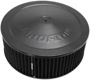 Aeroflow 14" X 5" Air Cleaner Assy 5-1/8" Dropbase Black, Cotton - AF2251-1300