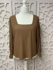 Next Top Size 20 Brown Ribbed Stretch Fabric NEW With Tags