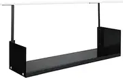 Lineshading Office Cubicle Shelf Storage Organizer Hanging File Organizer Cubicle Hanging Shelf Accessories Storage Bookshelf with Hooks for Home Desk (Black,36")