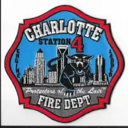 Charlotte Fire Department, North Carolina Station 4 Patch
