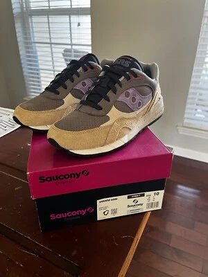 Saucony Sneakersnstuff x Shadow 6000 Khaki Grey Mens Size 10 NIB