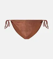 [Jade Swim] Jade Swim Ties terry bikini bottoms AU 14 brown
