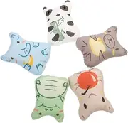 BESPORTBLE Animal Pillow 5pcs Catnip Chew Toy Pet Kitten Plush Toy for Bad Biting Behavior