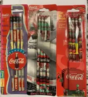 Vintage 1995 & 1996 Coca-Cola Bottling Company Unused Pencils Unopened