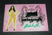 2015 Benchwarmer ASHLEY DORIS Pink Archive #10 Green Foil Autograph/10 PLAYBOY