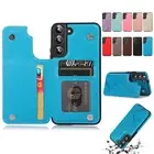 For Samsung Galaxy A54 A14 A15 A16 A53 5G Embossed Flip Card Holder Stand Case