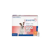 Evicto Spot On for Small Dogs 5 to 10 Kg (ORANGE) 4 Pack