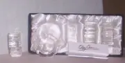 OLEG CASSINI CRYSTAL Scalloped NAPKIN RINGS Set of 4 NIB