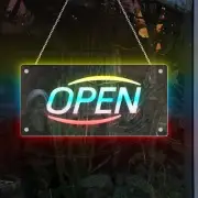 Led Open Signs for Business, Open Signs, Powered by USB, Remote Controlled, A...