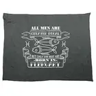 Febuary Pisces All Men Are Created Equal - Tea Towel cleaning cloth Gift Gifts