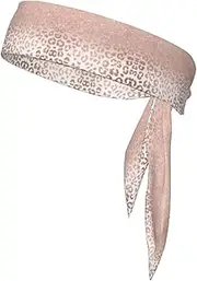Rose Gold Glitter Sports Strap Double-Sided Headscarf Men's Bow Tie Sports Headscarf Running Yoga Exercise Headband