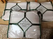 LONG Waterford THREE (3) Scarf Valences Vermeil Beautiful Ivory Stripe Pattern
