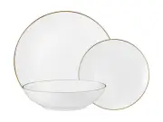 Maxwell & Williams: White Gold Coupe Dinner Set (12 Piece Set)