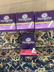 INCOGNITO NANO TAMPONS SUPER ABSORBENCY COMPACT APPLICATOR 45 CNT + PANTYLINERS
