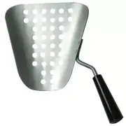 Benchmark Popcorn Speed Scoop Aluminum Efficient Filling Funneled Design Silver