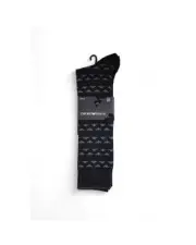 Emporio Armani Underwear EA Socks Eagle Logo One Size Men Black