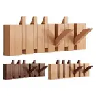 Piano Coat Rack Decorative Coat Hook Natural Wood Entryway Wall Art Hook