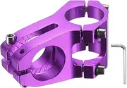 sourcing map 31.8mm Bike Stem 45mm Aluminum Alloy Bicycle Handlebar Stem with Hex Wrench for Mountain Road Bike BMX MTB Cycling, Sand Purple