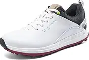 [JiuQing] Golf Shoes Men Spikeless Outdoor Anti Slip Golfing Trainers Comfortable Breathable