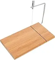 CONGARTENO 1Pc Bamboo Cheese Slicer Cheese Scraper Server with Blade for Slices Kitchen Gadget for Serving Storing Cheese