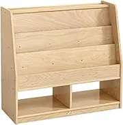 Kids Single Side Wooden Bookcase with Storage